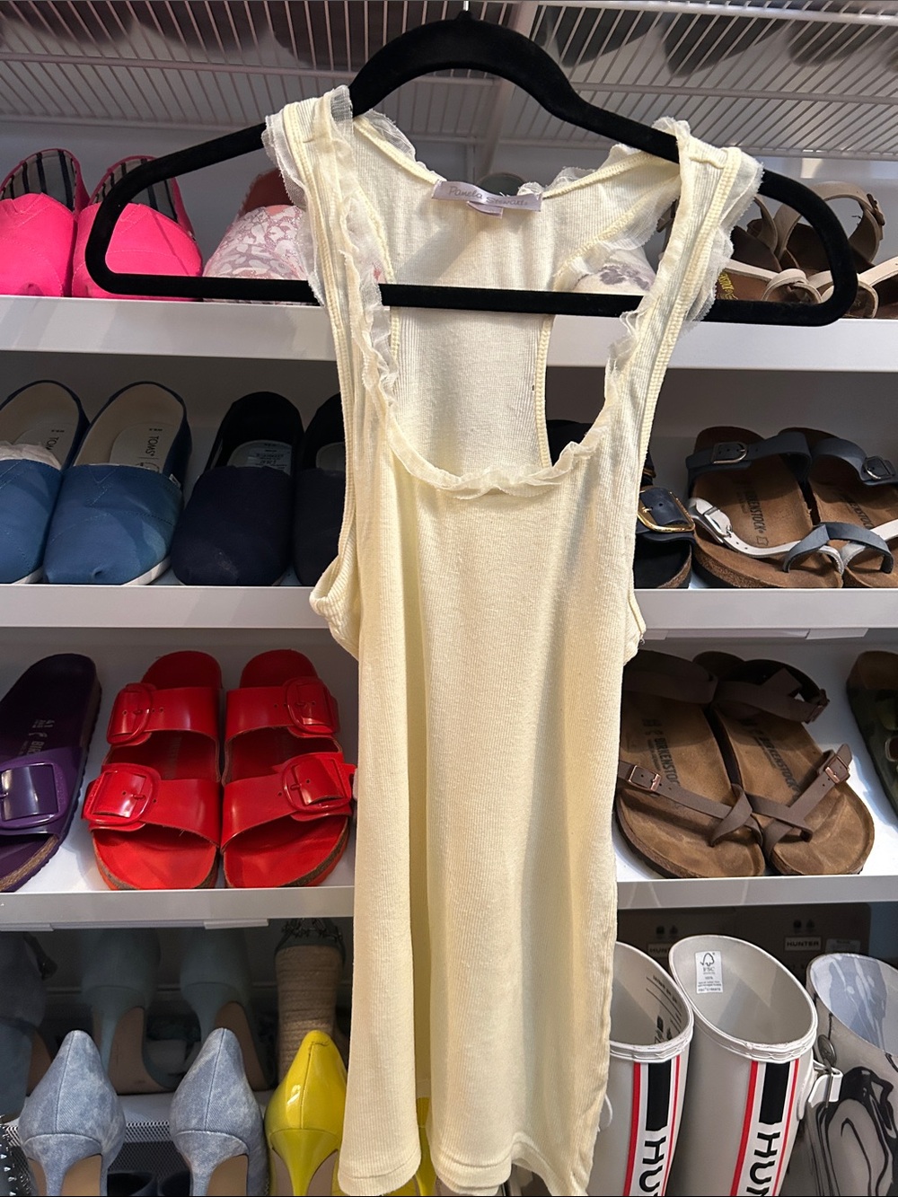 Pale Yellow Sleeveless Tank Dress